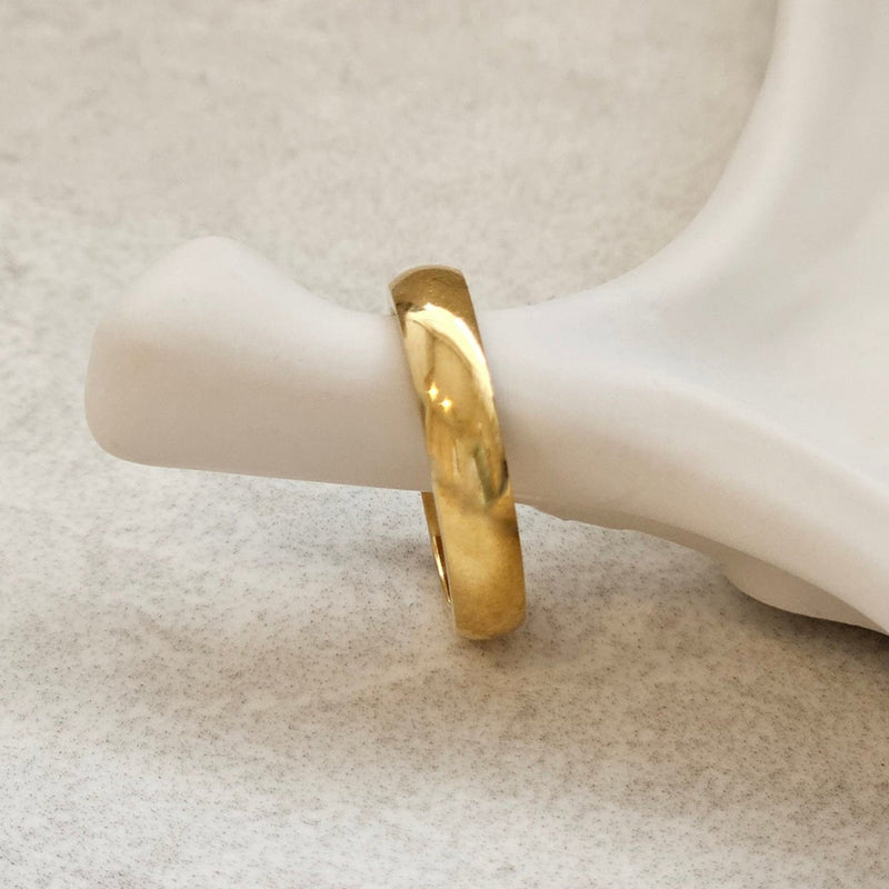 Classic Plain Band Ring I Stackable Gold Band Ring I Safana Jewellery
