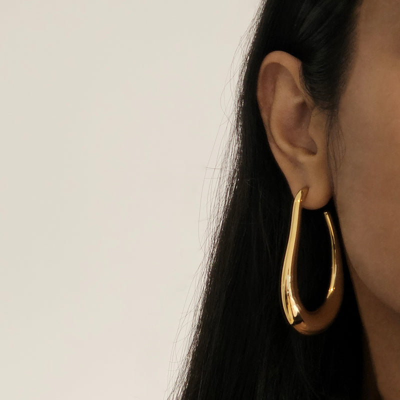 Large Gold Hoops I Non Tarnish Gold Hoops I Safana Jewellery