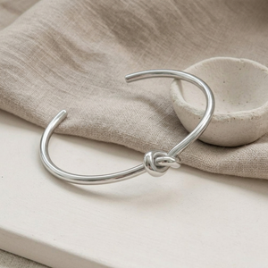 Knot Bangle Silver I Knot Bracelet I Tarnish Free Cuff Bracelet I Safana Jewellery