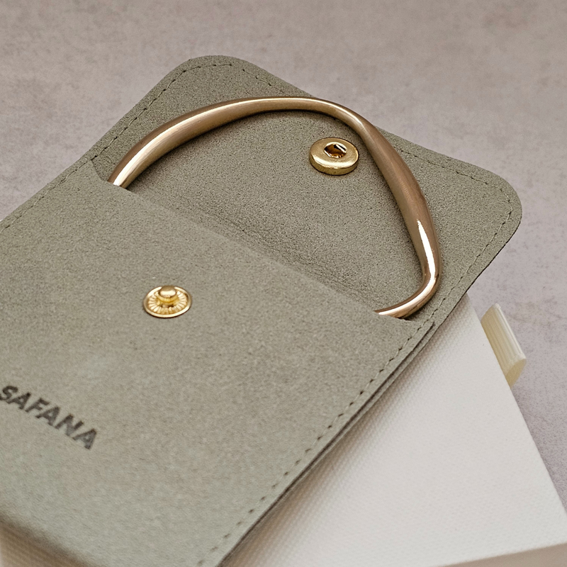 Organically Shaped Bangle Gold I Non Tarnish Waterproof Jewellery