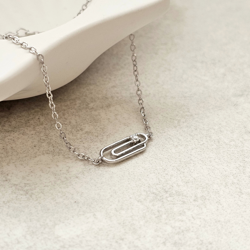 Dainty Paperclip Bracelet Silver | Sterling Silver Jewellery Bracelets