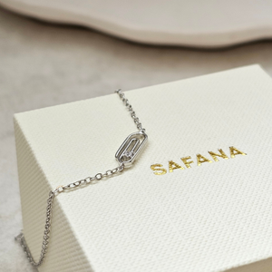 Dainty Paperclip Bracelet Silver | Sterling Silver Jewellery Bracelets