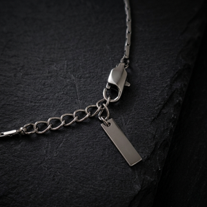 Men's Rectangular Box Chain Silver Bracelet | Men's Jewellery