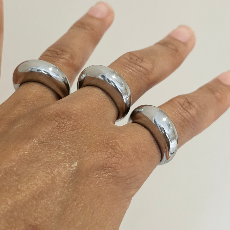 Dome Ring Aria- Silver