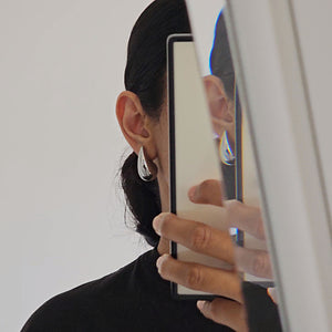 Tarnish free jewellery, Bottega dupe drop earrings silver