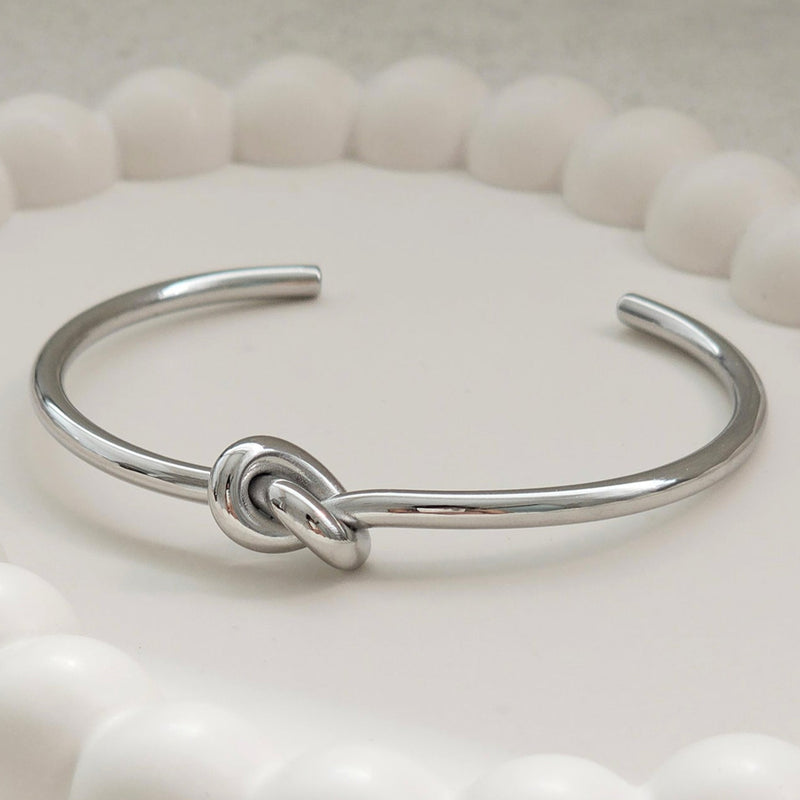 silver knot bangle waterproof