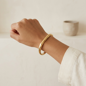 Square Gold Bangle I Non Tarnish Bangle I Safana Jewellery