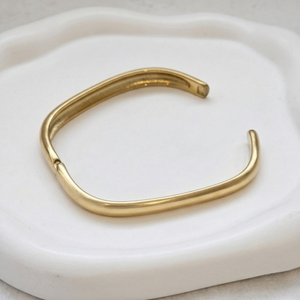 Square Gold Bangle I Non Tarnish Bangle I Safana Jewellery