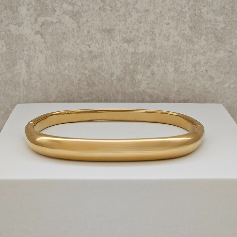 Square Gold Bangle I Non Tarnish Bangle I Safana Jewellery