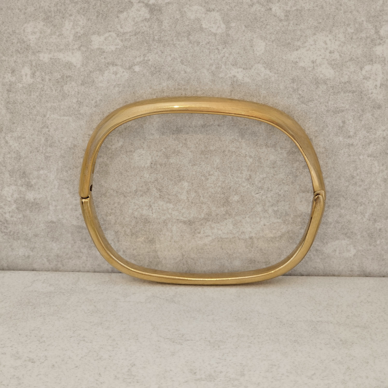 Square Gold Bangle I Non Tarnish Bangle I Safana Jewellery