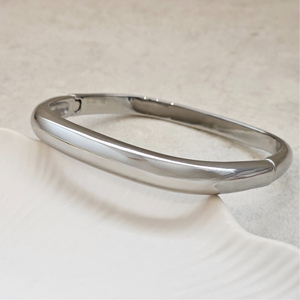 Square Bangle Silver | Non Tarnish Waterproof Jewellery