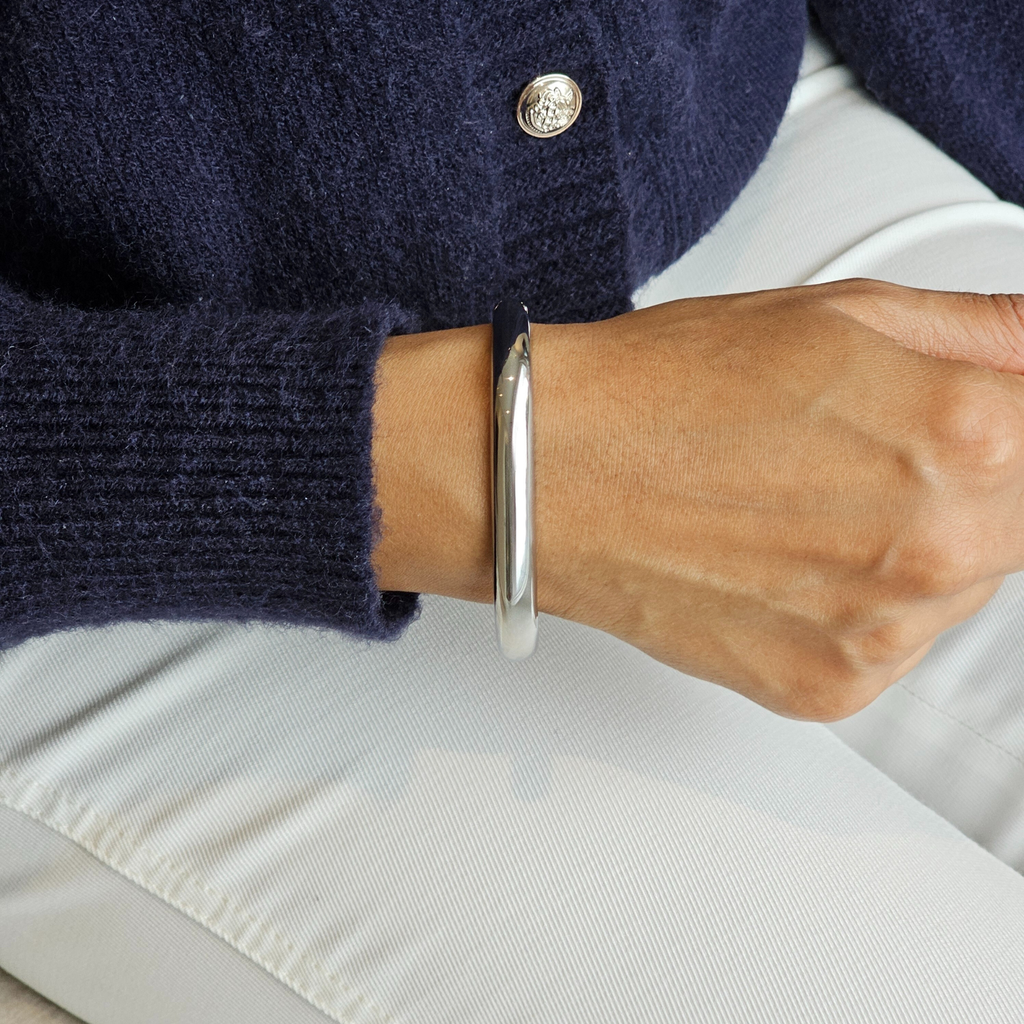 Square Bangle Silver | Non Tarnish Waterproof Jewellery