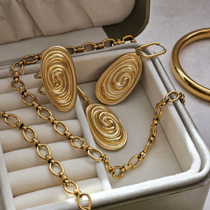 Oval Non Tarnish Gold Ring | Gold Waterproof Summer Jewellery | Safana Jewellery