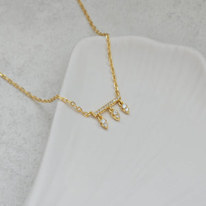 Teardrop Bar Necklace