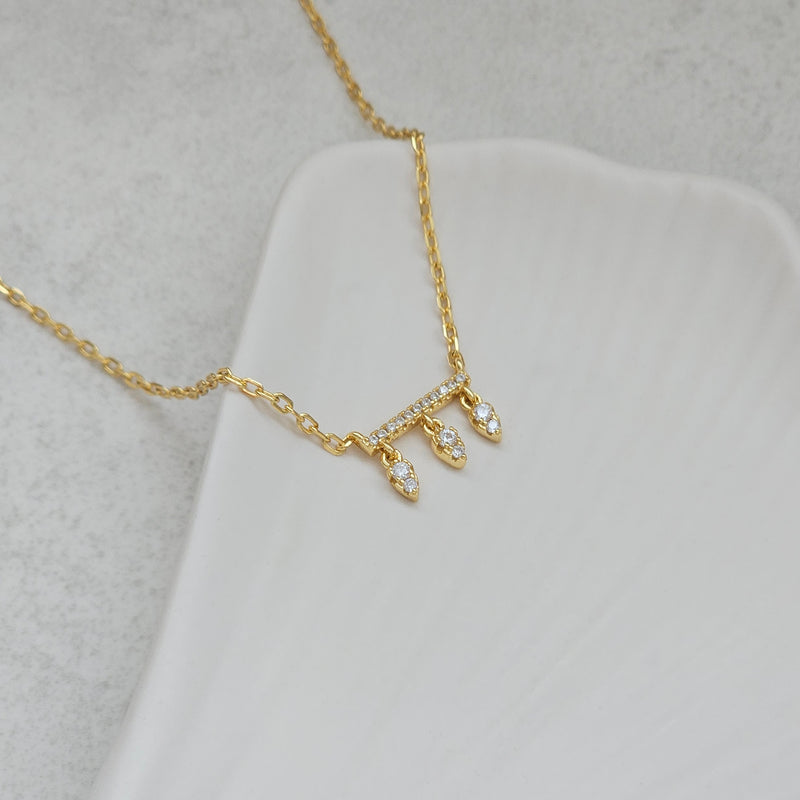 Teardrop Bar Necklace
