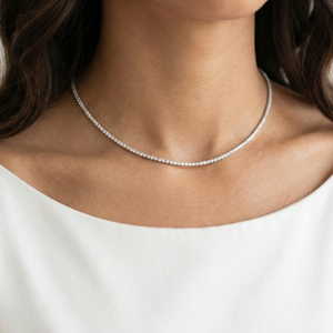 Tennis Necklace Silver