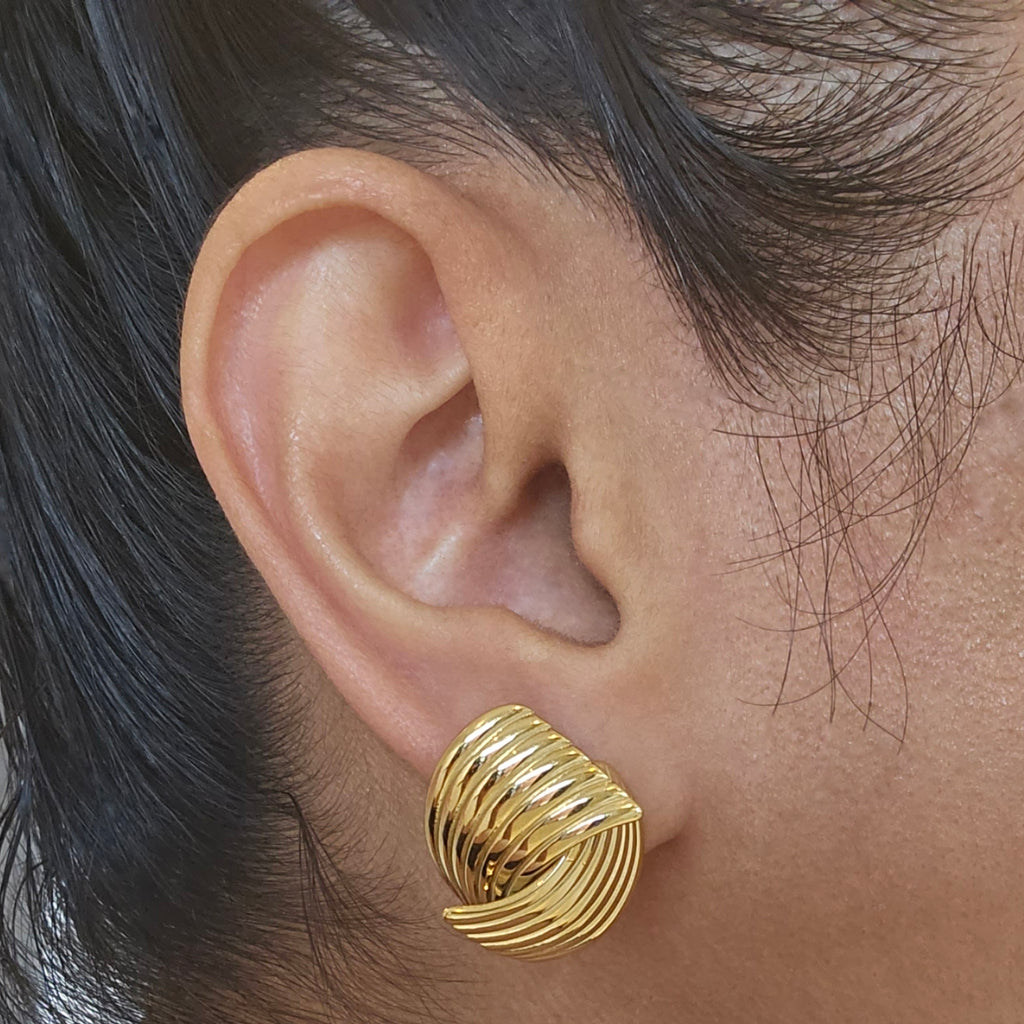 Chunky Textured Earrings