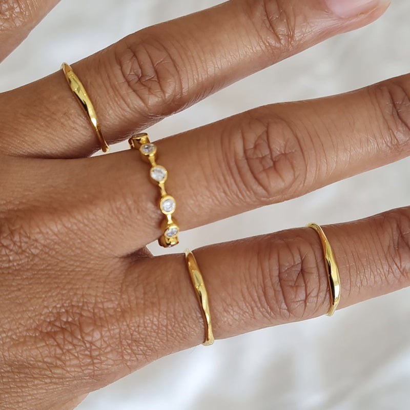 Dainty Band Ring, minimalist gold ring, thin ring, gift for her