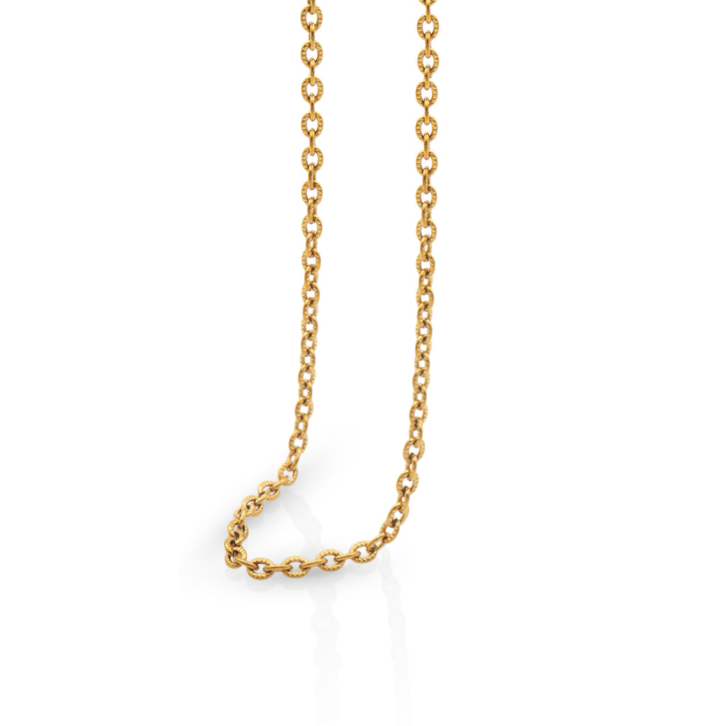 Round Link Chain, waterproof tarnish free gold necklace, stacking gold necklaces chain