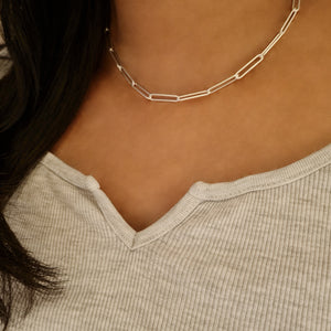 Rectangle Link Chain Silver, sterling silver chain