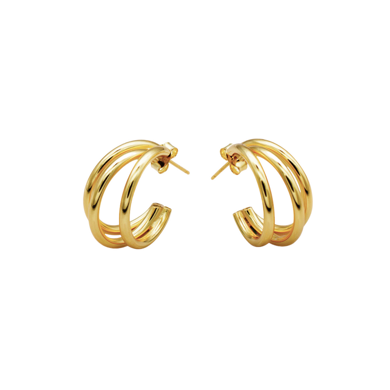 Gold Hoops Ezra, gold hoops, gold hoop earrings, womens gold earrings
