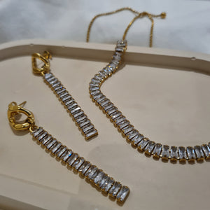 Crystal Drop Earrings Dania, statement earrings, tarnish free earrings, gifts for her