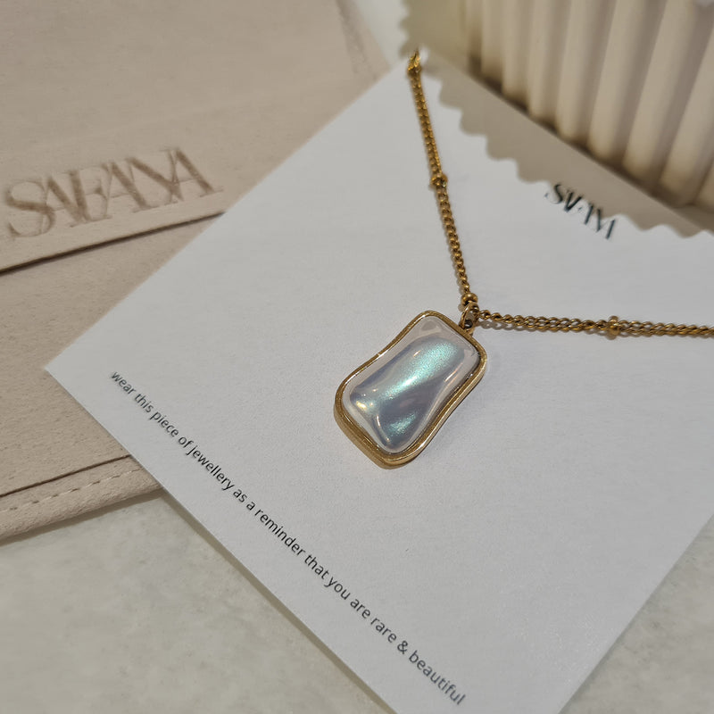 Baroque Pearl Pendant, waterproof tarnish free necklace jewellery