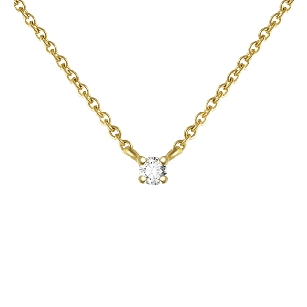 Dainty Diamond Necklace, minimalist diamond necklace, gift for her