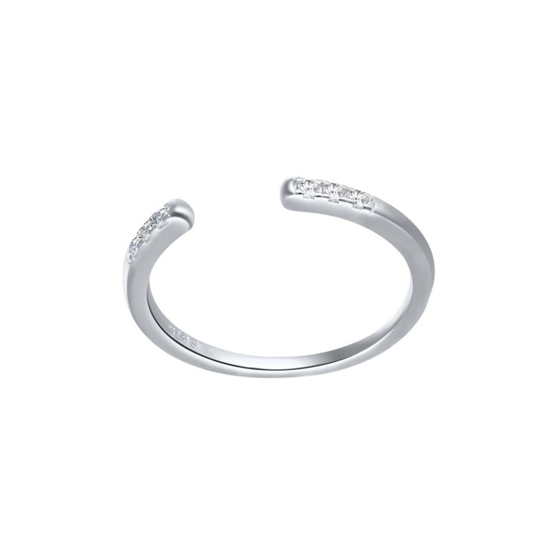 Dainty Ring Ana Silver, minimalist stacking ring
