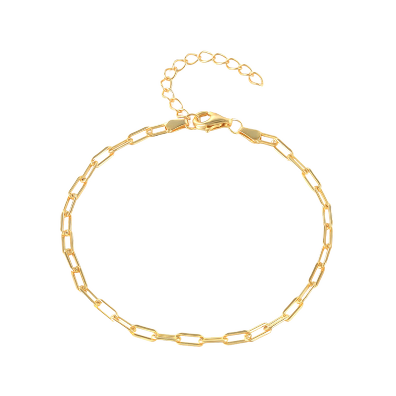 Paperclip Link Chain Bracelet, minimalist bracelet, gift for her