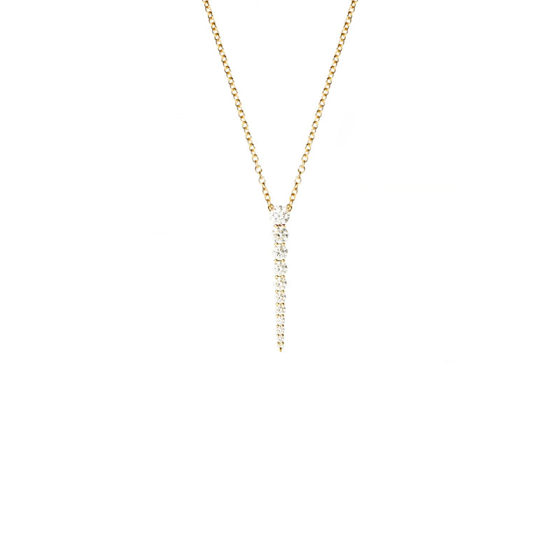 Crystal Necklace Amaya, layering gold necklaces, dainty layering necklaces, gold moon necklace
