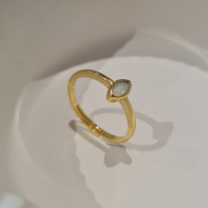 Opal Ring, minimalist stacking ring, dainty opal ring, gifts for her