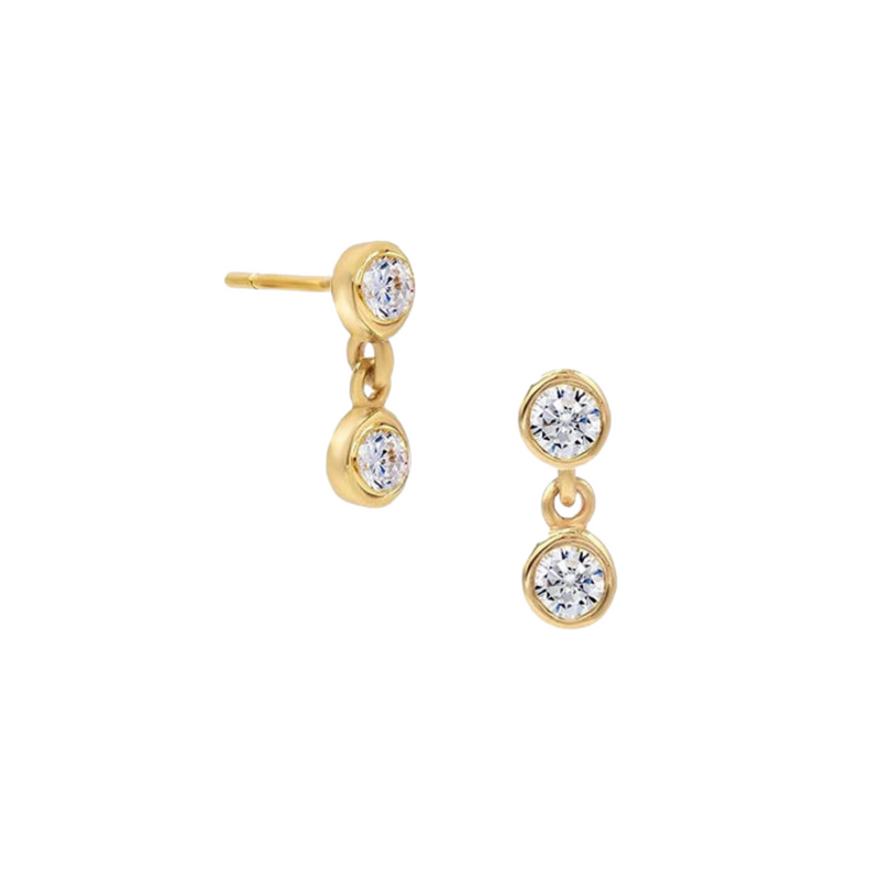Double Bezel Earring, minimalist earrings, gifts for her