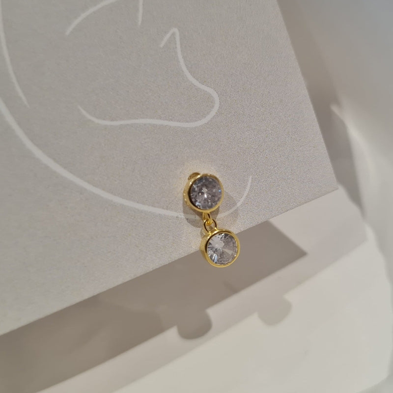 Double Bezel Earring, minimalist earrings, gifts for her