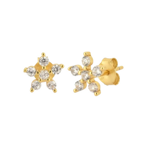 Sterling Silver Dainty Flower Studs