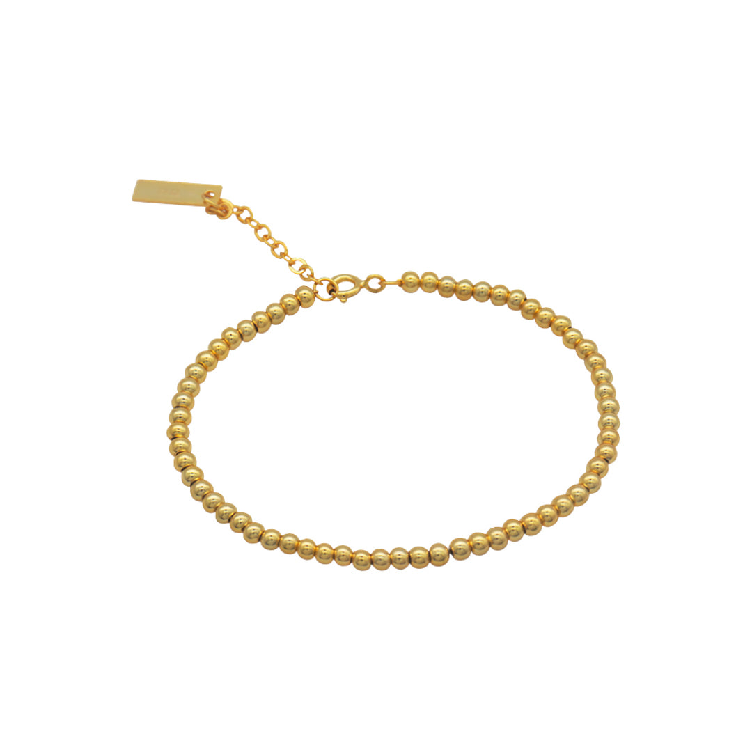Gold Beads Necklace | 18k Gold Plated – taracollective.com.au