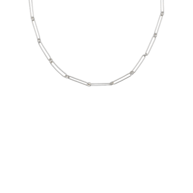 Rectangle Link Chain Silver, sterling silver chain