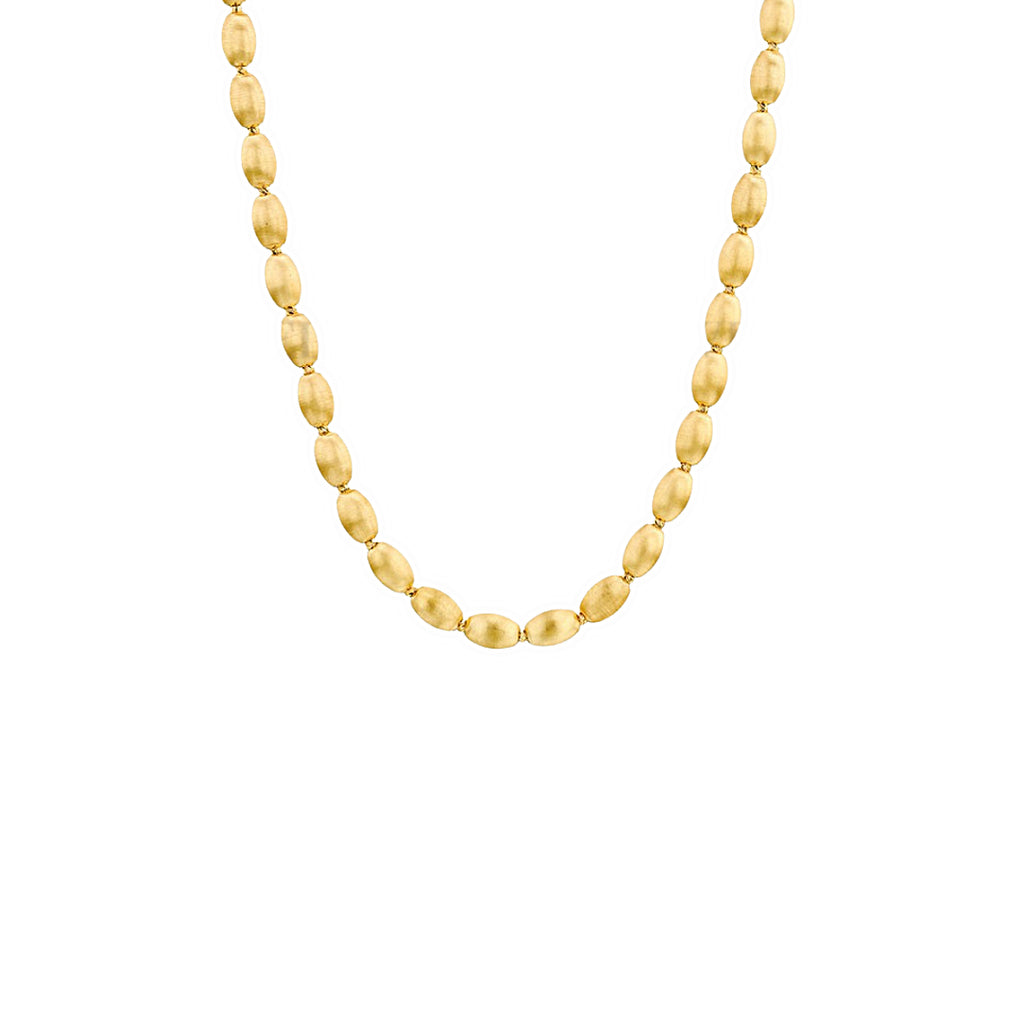 Gold Oval Beaded Necklace, gold bead necklace, womens gold stacking chains