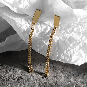 Tassel Chain Drop Earrings, tassel drop earrings, Women's stacking gold earrings
