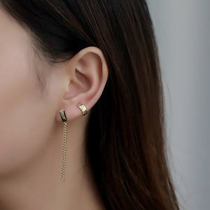 Tassel Chain Drop Earrings, tassel drop earrings, Women's stacking gold earrings