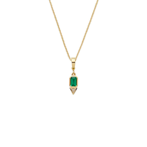 Green emerald Necklace, layering womens necklaces, stacking necklaces, dainty necklaces