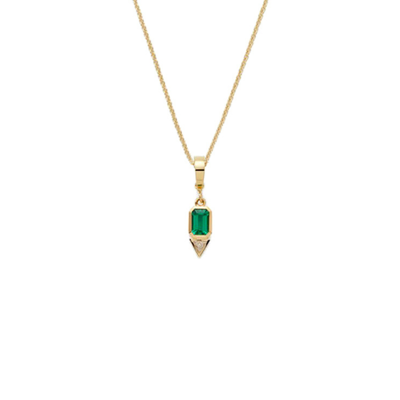 Green emerald Necklace, layering womens necklaces, stacking necklaces, dainty necklaces