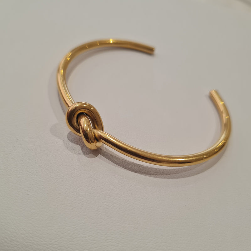 Gold Knot Bangle, tarnish free bangle, gift for her