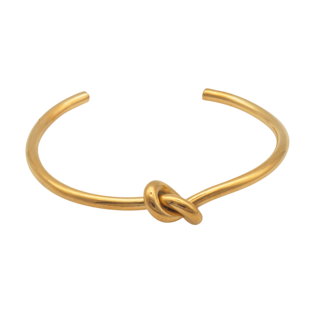 Gold Knot Bangle, tarnish free bangle, gift for her