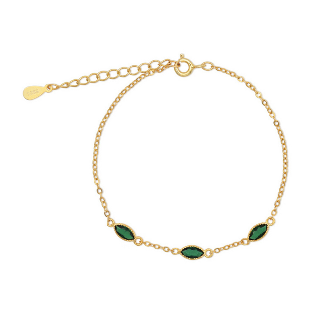 Olivine Bracelet, stacking bracelets, emerald stacking bracelet, gold stacking jewellery