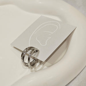 Silver Hoops Ezra