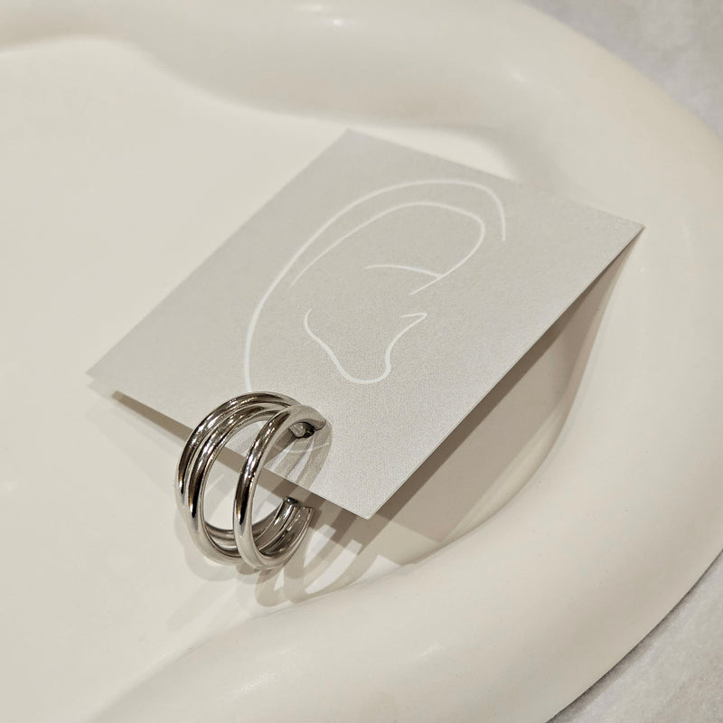 Silver Hoops Ezra