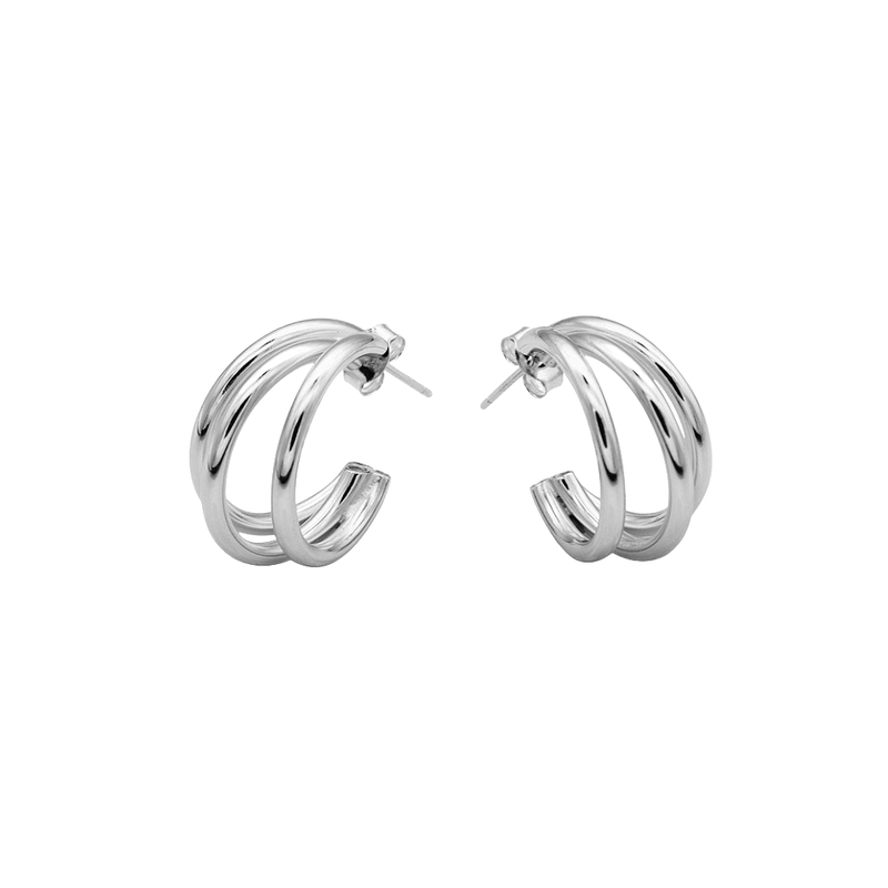 Silver Hoops Ezra