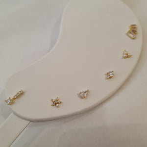Sterling Silver Dainty Flower Studs