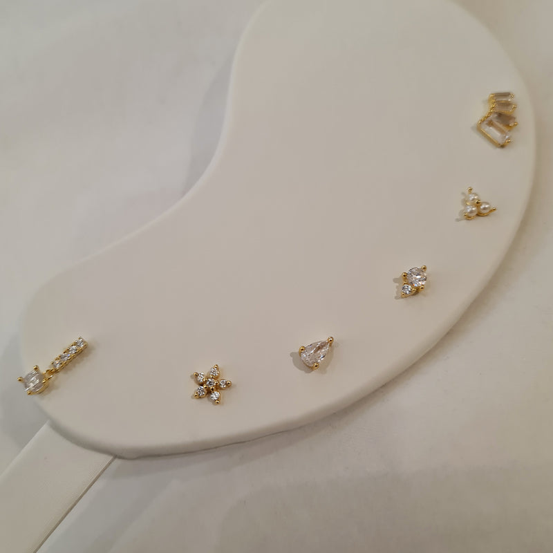 Sterling Silver Dainty Flower Studs